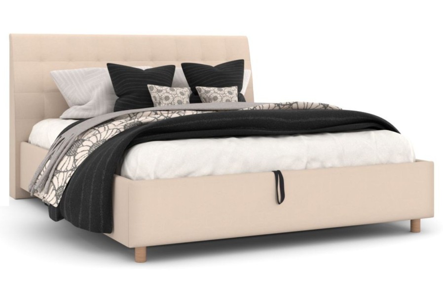 Eleganckie wezgłowie łóżka Nashville sprawia, że pasuje ono do każdej sypialni.