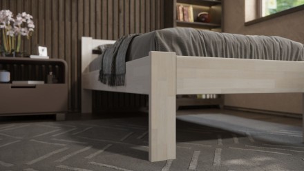 Łóżko z litego drewna bukowego lub dębowego