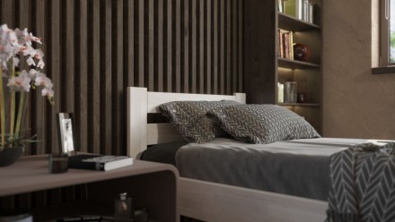 Łóżko z litego drewna bukowego lub dębowego