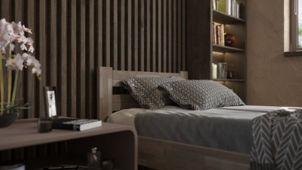 Łóżko z litego drewna bukowego lub dębowego