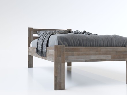 Łóżko z litego drewna bukowego lub dębowego