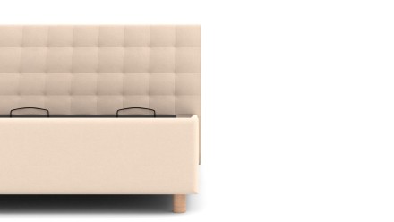 Eleganckie wezgłowie łóżka Nashville sprawia, że pasuje ono do każdej sypialni.