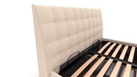 Eleganckie wezgłowie łóżka Nashville sprawia, że pasuje ono do każdej sypialni.