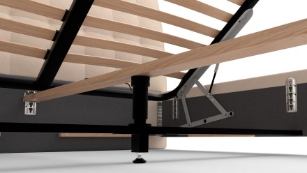 Eleganckie wezgłowie łóżka Nashville sprawia, że pasuje ono do każdej sypialni.