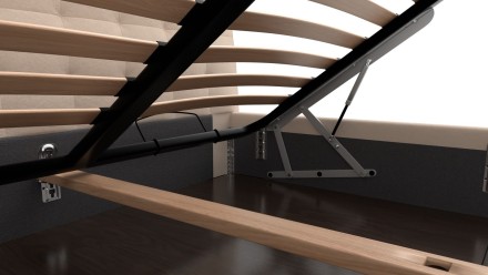 Eleganckie wezgłowie łóżka Nashville sprawia, że pasuje ono do każdej sypialni.