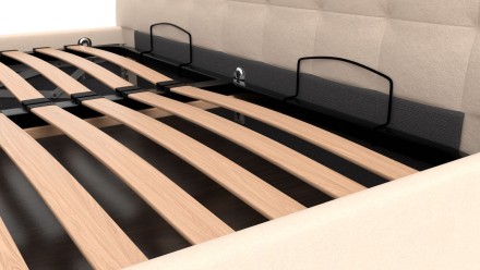 Eleganckie wezgłowie łóżka Nashville sprawia, że pasuje ono do każdej sypialni.