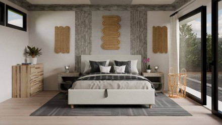 Nowoczesne i eleganckie w swym designie wezgłowie Klinmam Modesto charakteryzuje się prostymi liniami i dbałością o szczegóły.