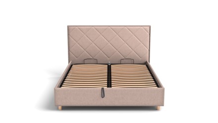 Wezgłowie Klinmam Madison z tapicerowanymi kwadratami charakteryzuje się pomysłowym designem i nienagannym wykonaniem.