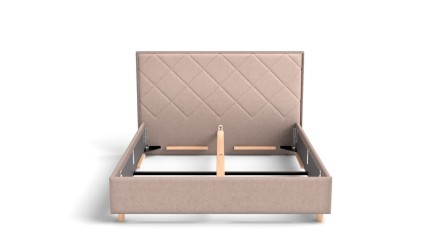 Wezgłowie Klinmam Madison z tapicerowanymi kwadratami charakteryzuje się pomysłowym designem i nienagannym wykonaniem.