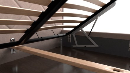 Wezgłowie Klinmam Madison z tapicerowanymi kwadratami charakteryzuje się pomysłowym designem i nienagannym wykonaniem.