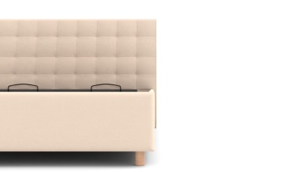 Eleganckie wezgłowie łóżka Nashville sprawia, że pasuje ono do każdej sypialni.