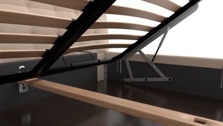 Eleganckie wezgłowie łóżka Nashville sprawia, że pasuje ono do każdej sypialni.