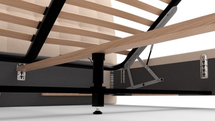 Eleganckie wezgłowie łóżka Nashville sprawia, że pasuje ono do każdej sypialni.