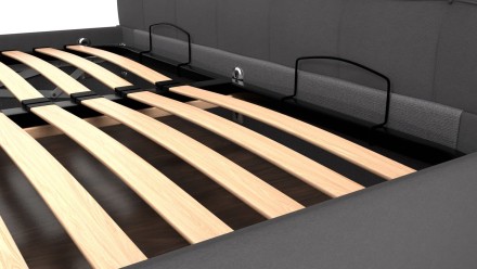 Wezgłowie łóżka Boston wyróżnia się nowoczesnymi przeszyciami, które nadają łóżku charakter