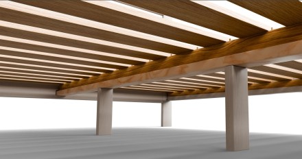 Łóżko Matera przyciąga uwagę swoim kształtem i prostym, nowoczesnym designem.