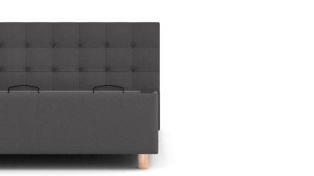 Wezgłowie łóżka Boston wyróżnia się nowoczesnymi przeszyciami, które nadają łóżku charakter