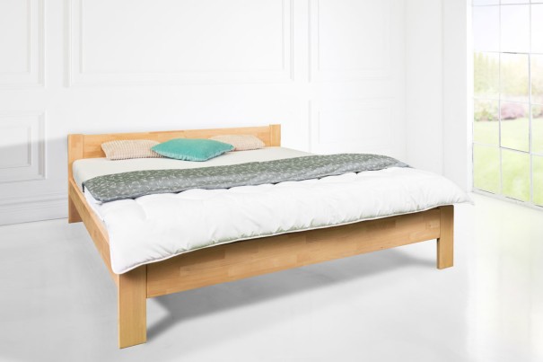 Elegancka prostota w wyjątkowym łóżku drewnianym.