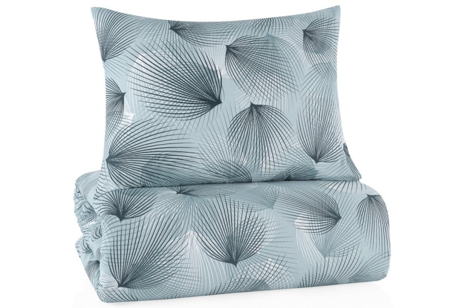 Pościel Ocean Leafs jest przyjemna w dotyku, doskonale odprowadza wilgoć i prawie się nie gniecie.
