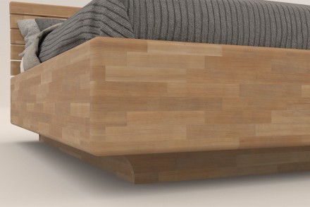 Łóżko wygląda tak, jakby za chwilkę miało unieść się w powietrzu.