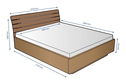 Łóżko wygląda tak, jakby za chwilkę miało unieść się w powietrzu.