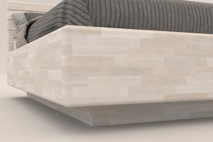 Łóżko wygląda tak, jakby za chwilkę miało unieść się w powietrzu.