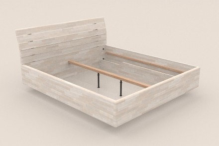 Łóżko wygląda tak, jakby za chwilkę miało unieść się w powietrzu.