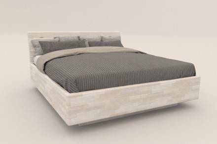 Łóżko wygląda tak, jakby za chwilkę miało unieść się w powietrzu.