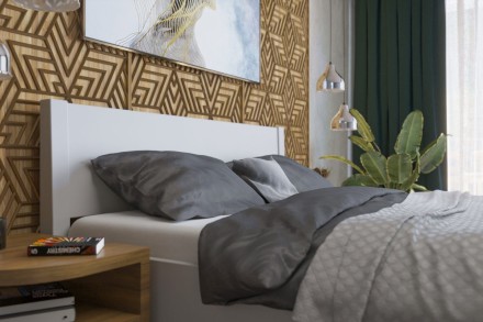 Solidne wykonane masywne łóżko Sion H1 stanie się godną ozdobą Twojej sypialni, wprowadzając do niej przytulność i komfort.