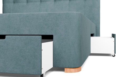 Tapicerowane wezgłowie Malibu nada sypialni luksusowego charakteru. Zostało wykonane z najwyższej jakości naturalnych materiałów, co gwarantuje nie tylko elegancki wygląd, ale także komfortowy sen.