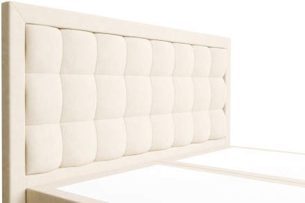 Z tapicerowanym wezgłowiem River doświadczysz maksymalnego komfortu i wsparcia podczas odpoczynku.