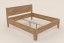 Łóżko Celin K1 z zaokrąglonym frontem z  litego drewna z kolekcji łóżek DlaSpania.