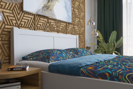 Solidne wykonane masywne łóżko Sion H3 stanie się godną ozdobą Twojej sypialni, wprowadzając do niej przytulność i komfort.