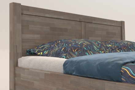 Solidne wykonane masywne łóżko Sion H3 stanie się godną ozdobą Twojej sypialni, wprowadzając do niej przytulność i komfort.