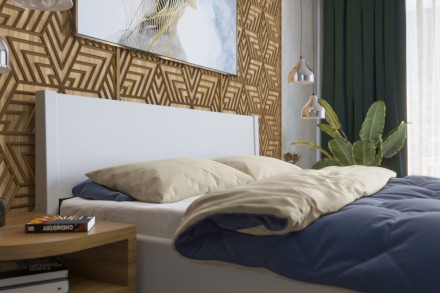 Solidne wykonane masywne łóżko Sion K1 stanie się godną ozdobą Twojej sypialni, wprowadzając do niej przytulność i komfort.