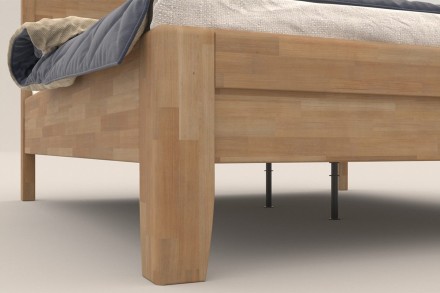 Solidne wykonane masywne łóżko Sion K1 stanie się godną ozdobą Twojej sypialni, wprowadzając do niej przytulność i komfort.