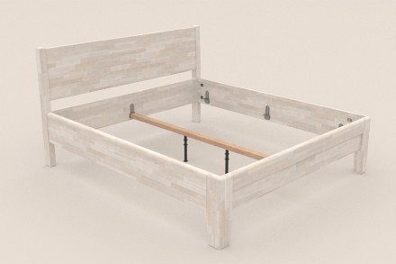 Solidne wykonane masywne łóżko Sion K1 stanie się godną ozdobą Twojej sypialni, wprowadzając do niej przytulność i komfort.