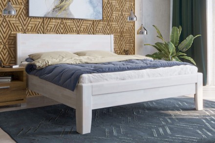 Solidne wykonane masywne łóżko Sion K1 stanie się godną ozdobą Twojej sypialni, wprowadzając do niej przytulność i komfort.