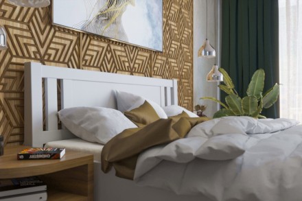 Solidne wykonane masywne łóżko Sion H2 stanie się godną ozdobą Twojej sypialni, wprowadzając do niej przytulność i komfort.