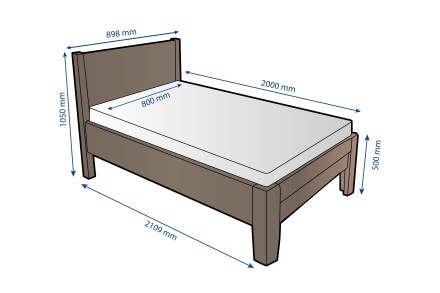 Solidne wykonane masywne łóżko Sion K3 stanie się godną ozdobą Twojej sypialni, wprowadzając do niej przytulność i komfort.