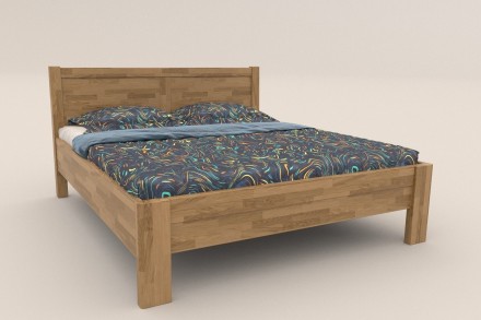 Solidne wykonane masywne łóżko Sion H3 stanie się godną ozdobą Twojej sypialni, wprowadzając do niej przytulność i komfort.