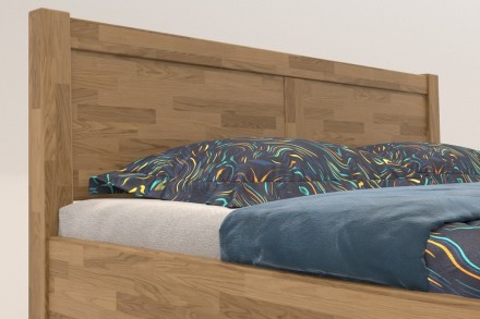 Solidne wykonane masywne łóżko Sion H3 stanie się godną ozdobą Twojej sypialni, wprowadzając do niej przytulność i komfort.