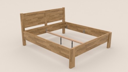 Solidne wykonane masywne łóżko Sion H3 stanie się godną ozdobą Twojej sypialni, wprowadzając do niej przytulność i komfort.