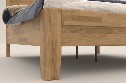 Solidne wykonane masywne łóżko Sion K1 stanie się godną ozdobą Twojej sypialni, wprowadzając do niej przytulność i komfort.