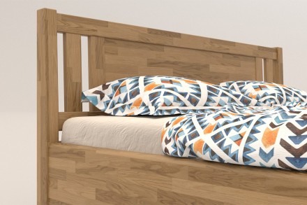 Solidne wykonane masywne łóżko Sion K2 stanie się godną ozdobą Twojej sypialni, wprowadzając do niej przytulność i komfort.