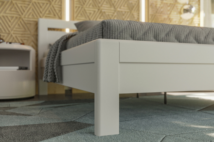 Venta to łóżko z litego drewna dla wysokiej jakości snu przez długie lata.