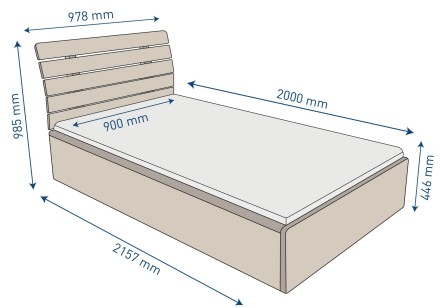 Jeśli kochasz naturę i preferujesz materiały naturalne, to łóżko Levanto idealnie wpasuje się w tę preferencję.
