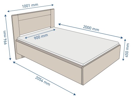 Przedstawiamy połączenie nowoczesnego designu i trwałego rzemiosła w postaci łóżka Siena.