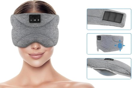 Maska do spania Aerium Zensleep z Bluetooth dla spokojnego snu w domu i w podróży.