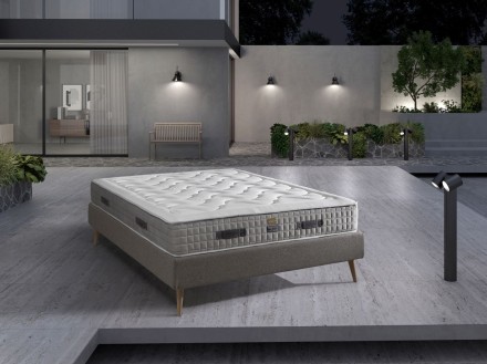 Dwa poziomy twardości - H2, H3 | Materac sprężynowy| Wysokość 25 cm | Nośność 130 kg | Gwarancja 12 lat