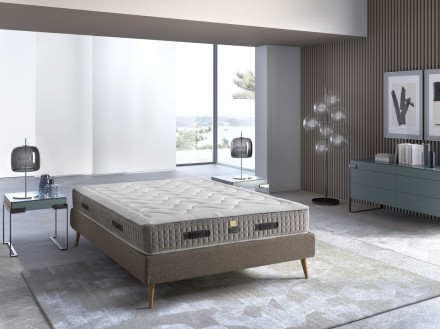 Dwa poziomy twardości - H2, H3 | Materac sprężynowy| Wysokość 25 cm | Nośność 130 kg | Gwarancja 12 lat